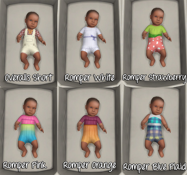 Default Baby Skins & Outfits Set / TS4 CC