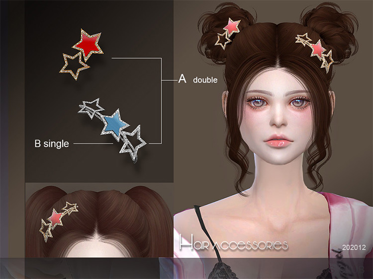 S-Club LL Hair Accessories / Sims 4 CC