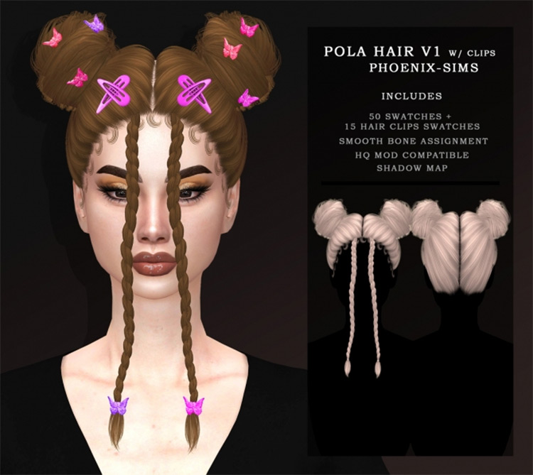 Sims 4 CC  Hair Clips   Clipped Hairdos  All Free    FandomSpot - 46