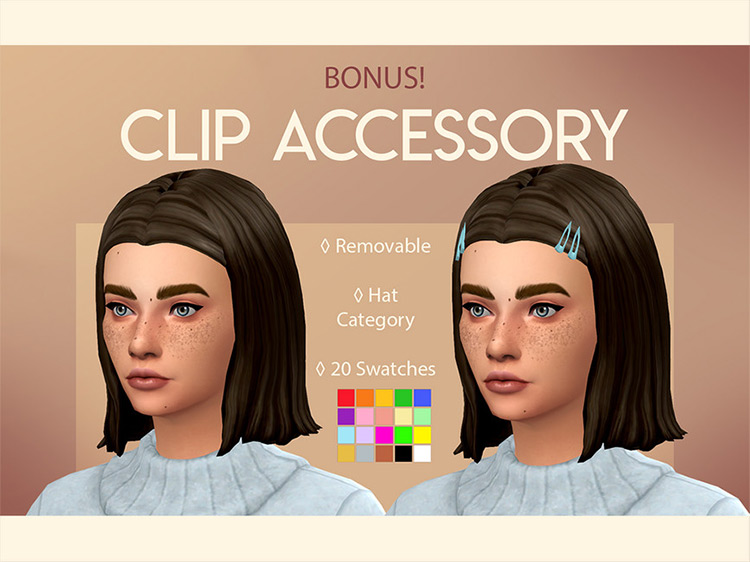 Kayla Hair Clips for The Sims 4