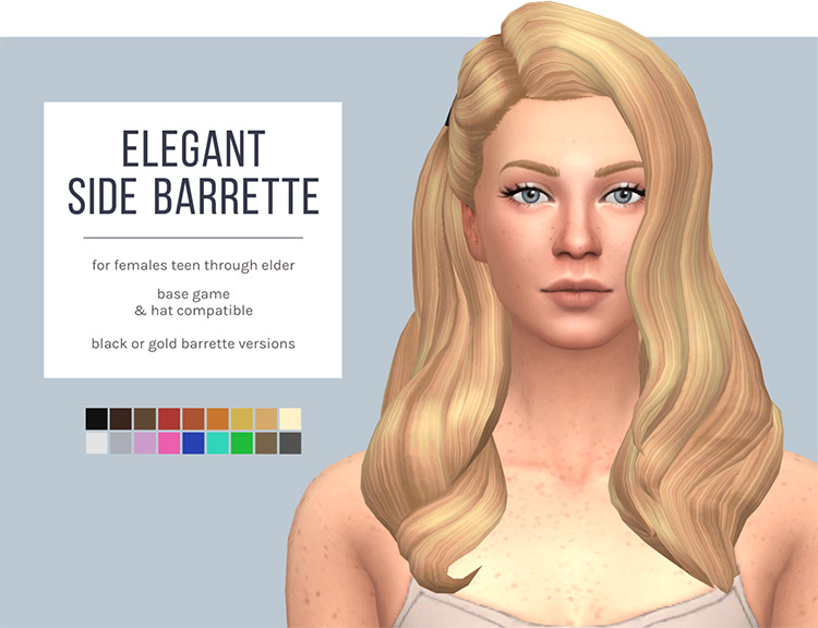 Sims 4 CC  Hair Clips   Clipped Hairdos  All Free    FandomSpot - 6