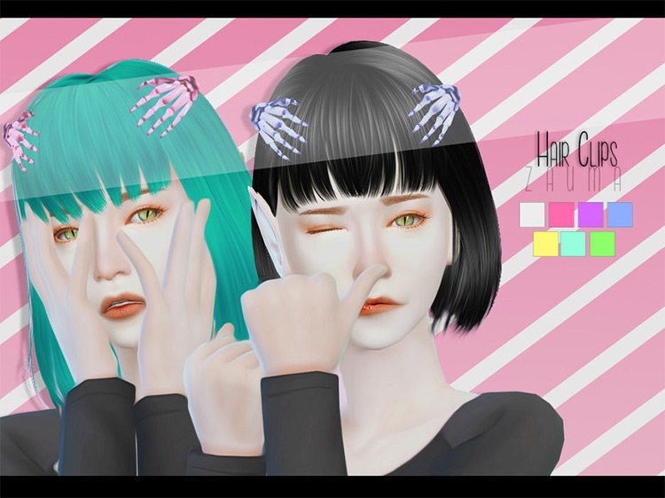 Sims 4 CC  Hair Clips   Clipped Hairdos  All Free    FandomSpot - 9