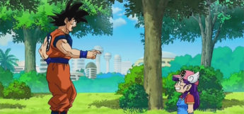 Goku Meeting Arale DBZ Dr Slump