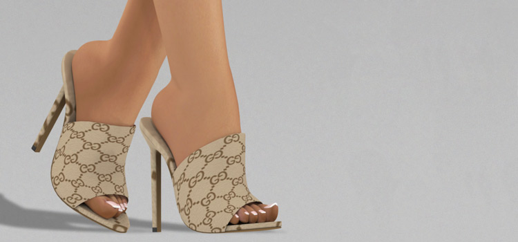 Open Toe High Heels in HD (TS4)