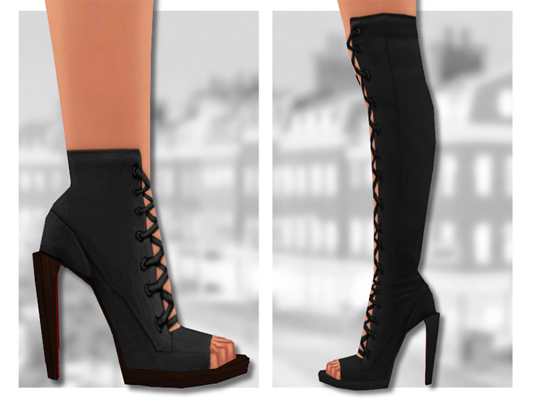 Sims 4 Open Toe Heels CC  All Free To Download    FandomSpot - 88