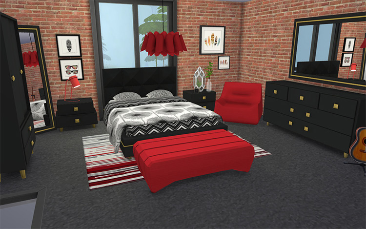 Lana Bedroom Set / Sims 4 CC