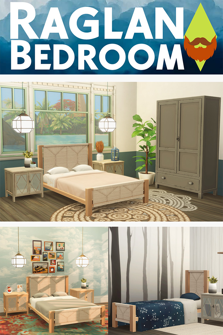 Raglan Bedroom CC for The Sims 4