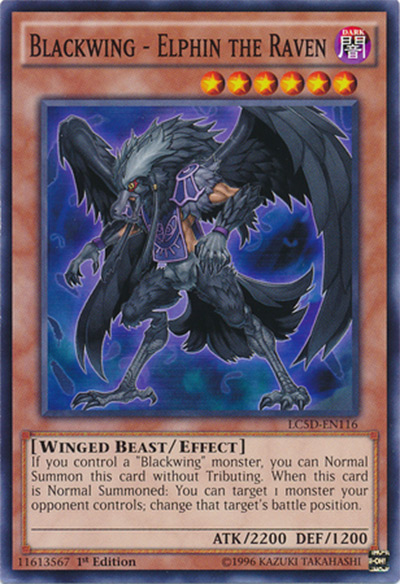 Blackwing - Elphin the Raven Yu-Gi-Oh! Card