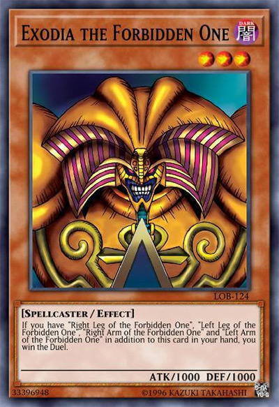 Exodia the Forbidden One Yu-Gi-Oh Card