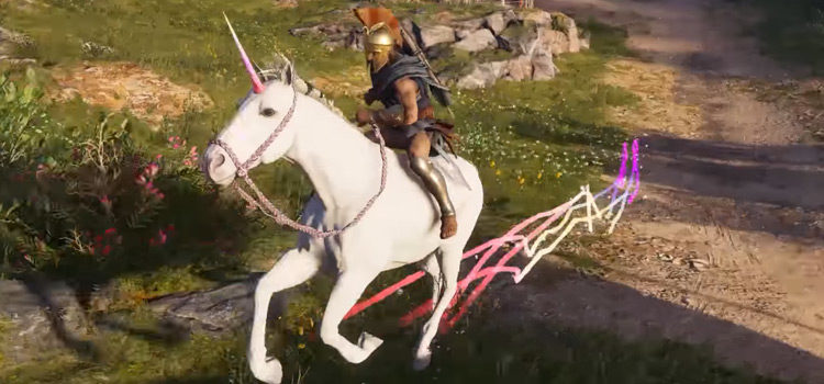 Riding Unicorn Mount in Assassin's Creed Origins