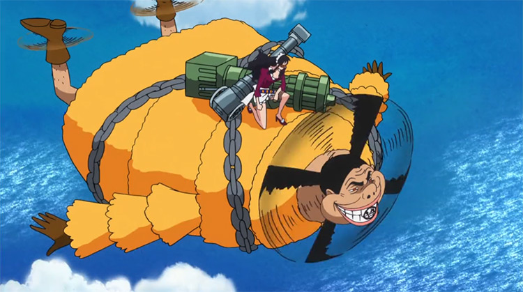Buffalo Spin-Spin Fruit (Guru Guru no Mi) from One Piece anime