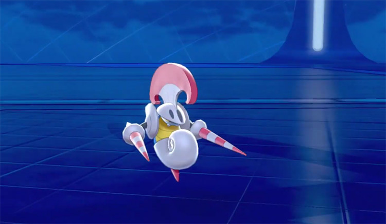 Escavalier from Pokémon Shield (Battle Screenshot)