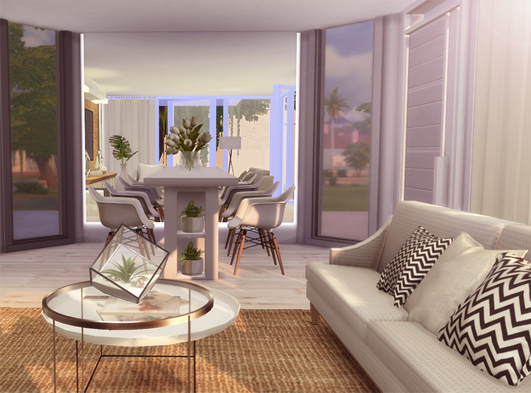 Living Room Minimalist LilySims Pack for The Sims 4