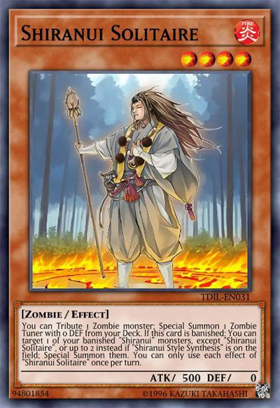 Shiranui Solitaire YGO Card