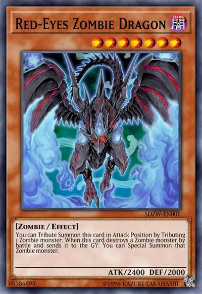 Red-Eyes Zombie Dragon Yu-Gi-Oh Card