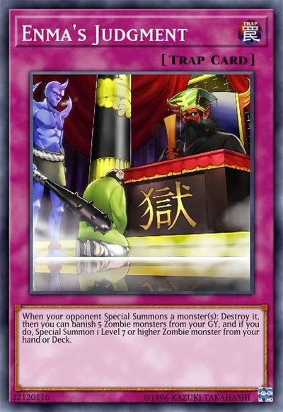 Enma's Judgment Yu-Gi-Oh Card