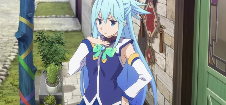 Aqua in a sassy pose (KonoSuba Anime)