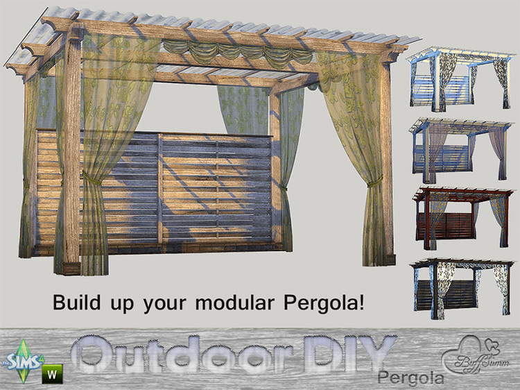 DIY Modular Pergola / Sims 4 CC