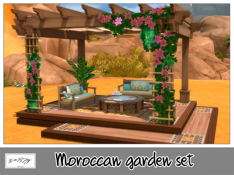 Moroccan Garden Set / Sims 4 CC