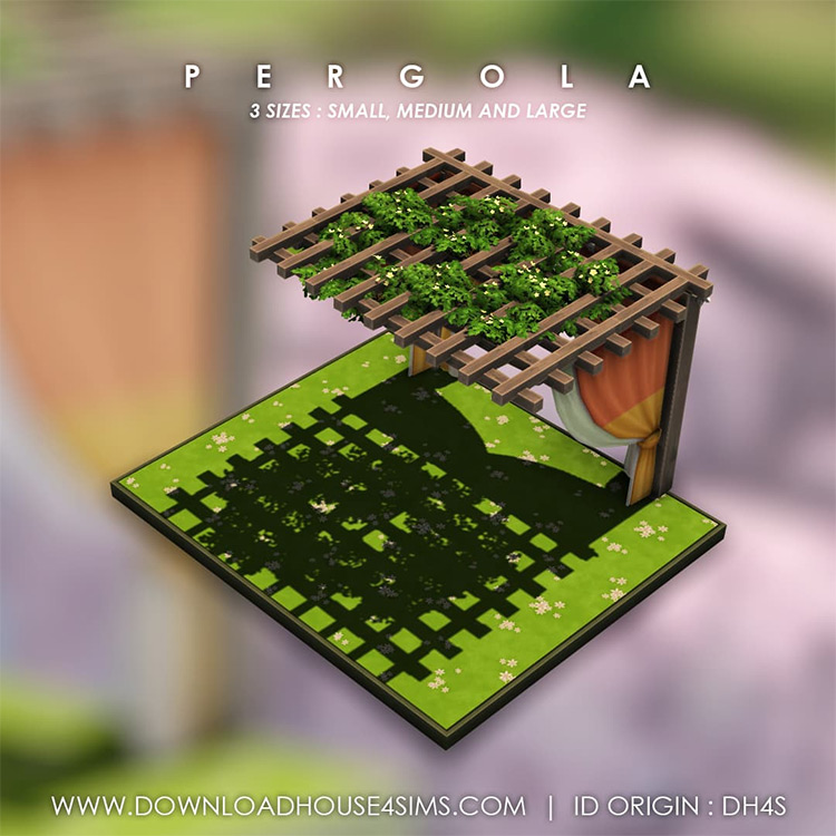 Pergola by DH4S / Sims 4 CC
