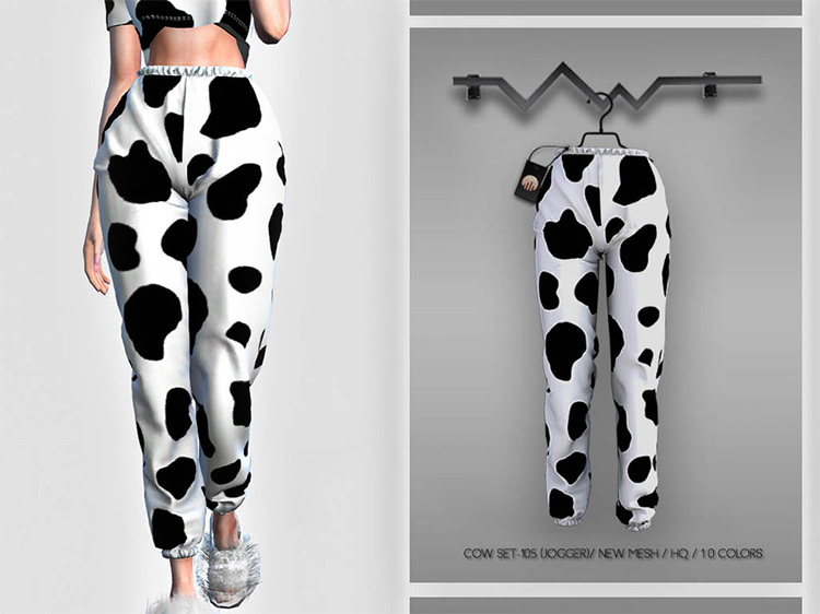 Cow Joggers Pants / Sims 4 CC