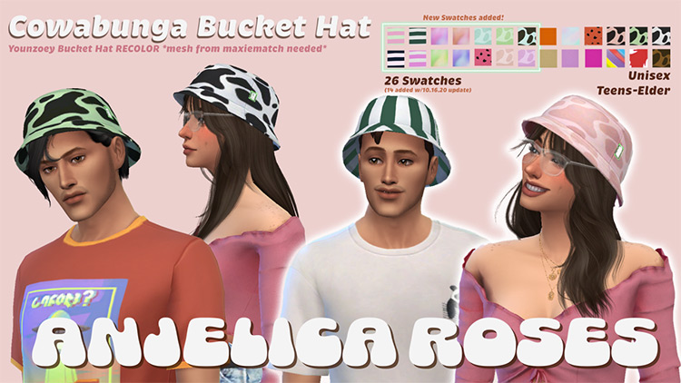 Cowabunga Bucket Hat / Sims 4 CC