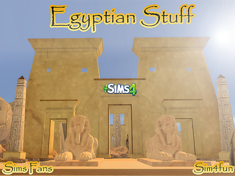 Egyptian Stuff Set / Sims 4 CC