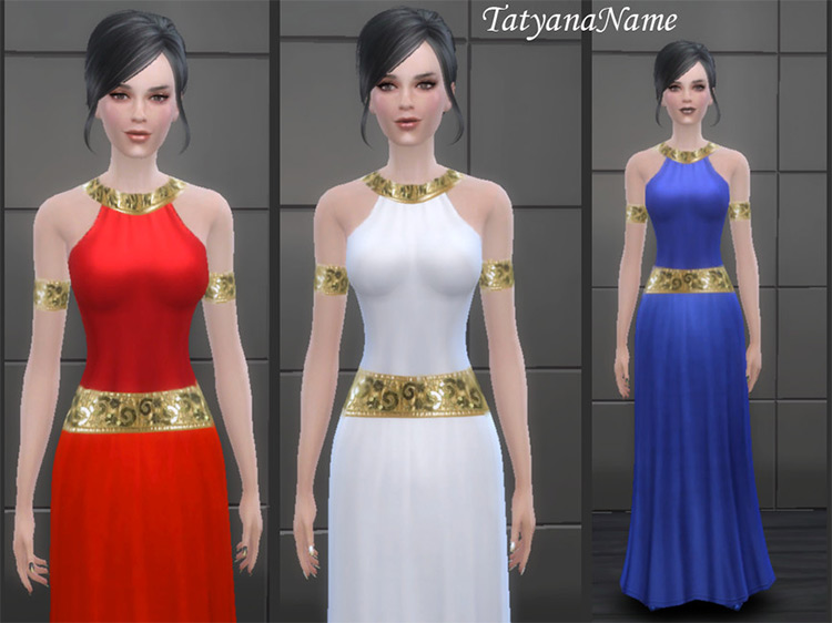 Egyptian Dress CC for The Sims 4