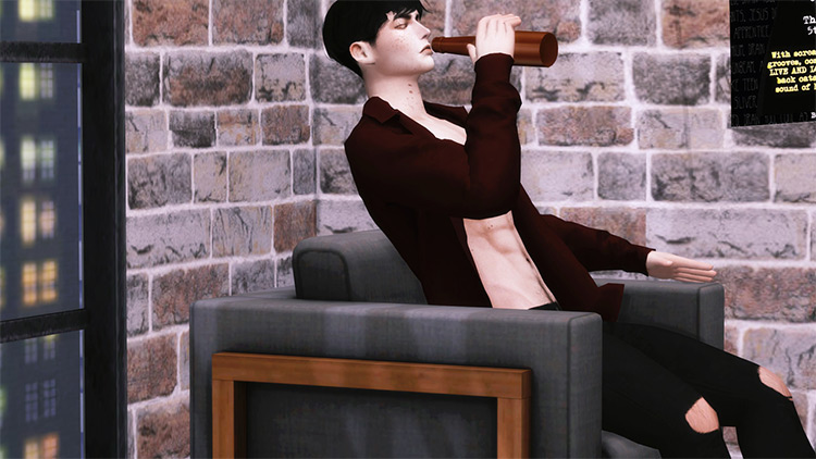 Drunk Pose Pack by arcticsims (Sims 4)