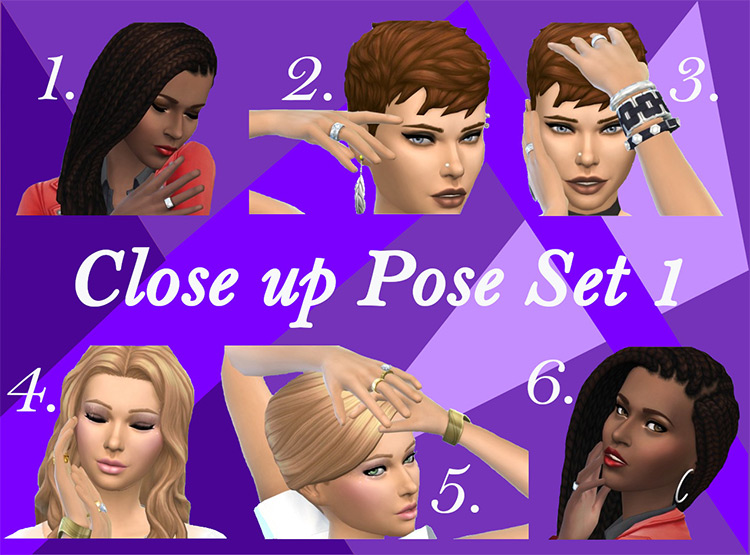 Sims 4 Gwiniel’s Close-Up Pose Pack