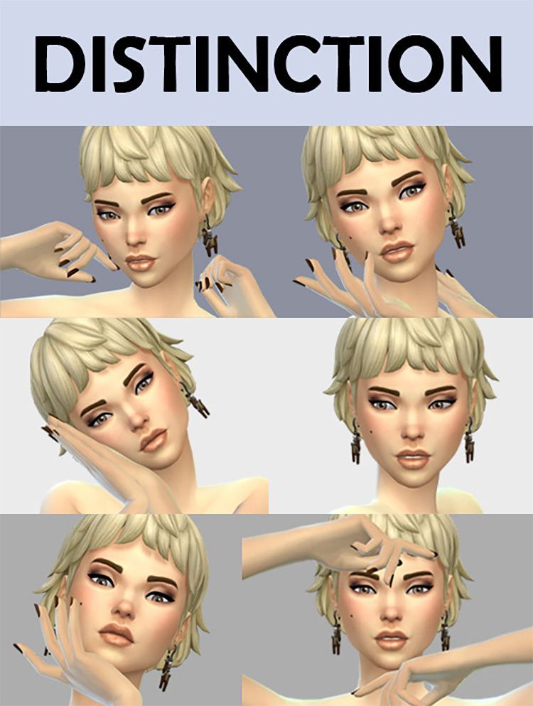 Sims 4 Distinction (Close-up) Pose Pack