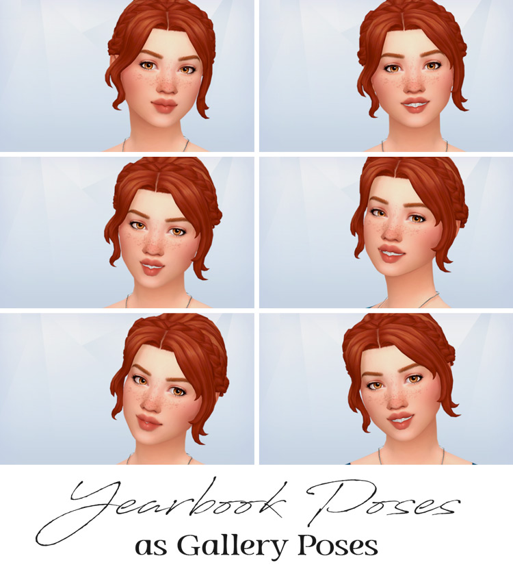 Sims 4 Yearbook Portrait Pose Pack
