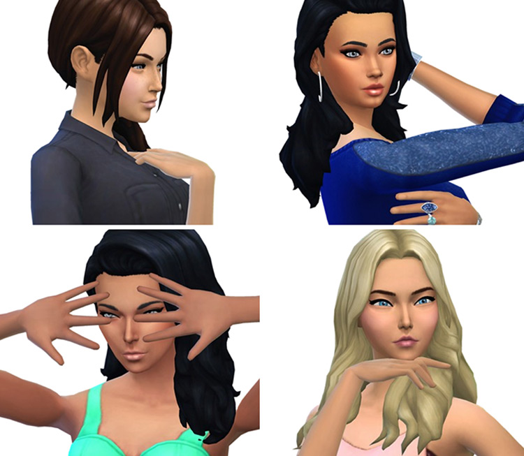 Sims 4 Fashion Close-Ups Pose Pack