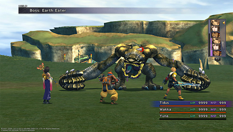 Earth Eater Battle in Monster Arena / Final Fantasy X HD