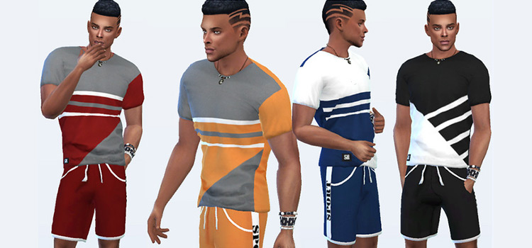 Sims 4 Male Athletic Shorts CC Preview