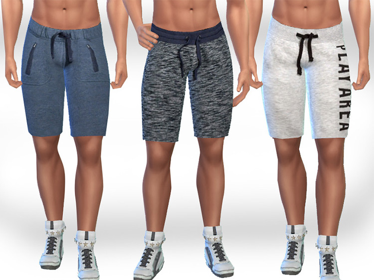Bermuda Sport Shorts For Men / Sims 4 CC