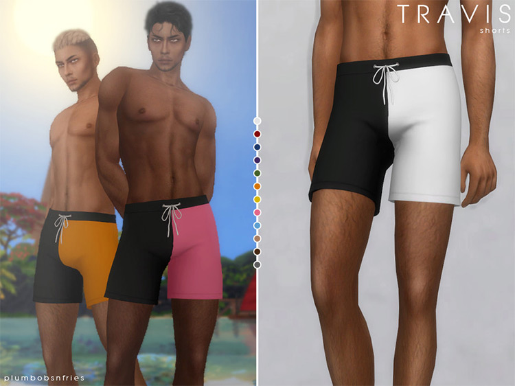 Travis Shorts For Men / Sims 4 CC