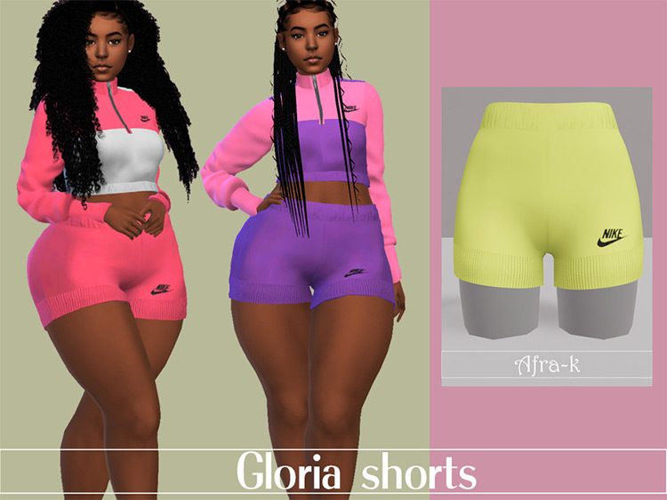 Gloria Track Shorts / Sims 4 CC