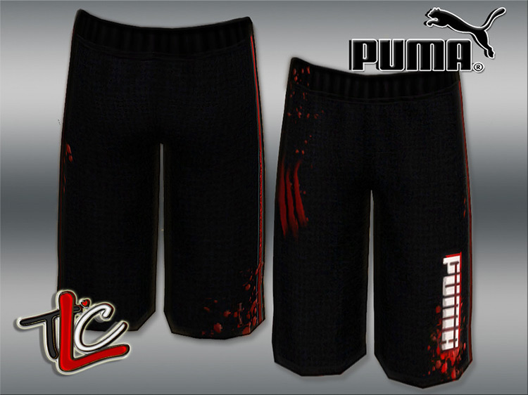 Puma Athletic Shorts / Sims 4 CC