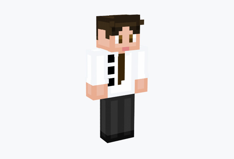 Three Hole Punch Jim from The Office / Minecraft Skin