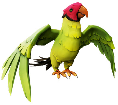 Plumcap Macaw from Sea of Thieves