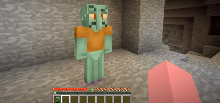 Squidward Scowl Skin in Minecraft