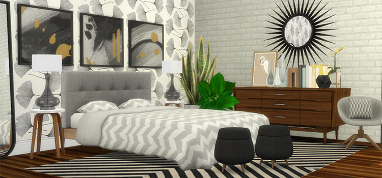 Mid-century Modern Eclectic Furniture CC Set for TS4