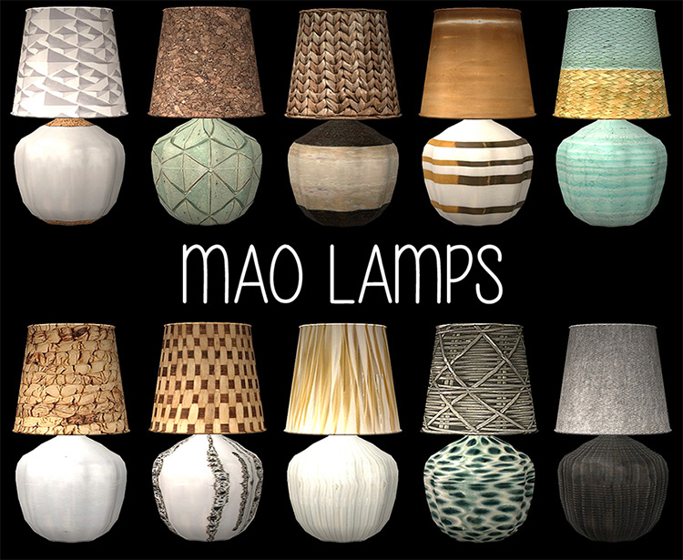 Mao Table Lamp / Sims 4 CC