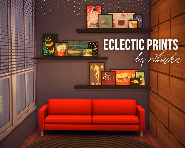 Eclectic Prints & Wall Arts / Sims 4 CC