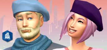 Sims 4 Guy & Girl Beret Hats CC Preview