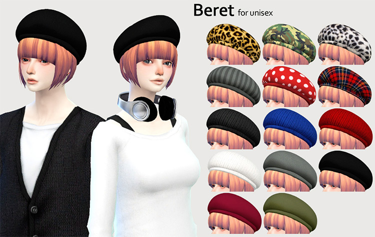 Sims 4 Beret CC For Guys   Girls  All Free    FandomSpot - 79