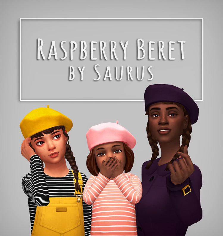 Raspberry Beret / Sims 4 CC