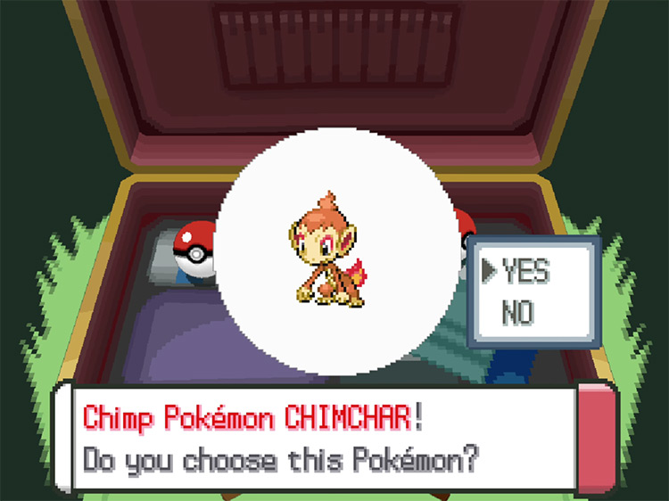 Pokemon Platinum Chimchar screenshot