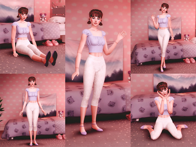 Doll Poses Set for The Sims 4